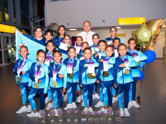 Atletanan di Gihae Gymnastics a regresa Aruba cu 55 medaya y 11 trofeo
