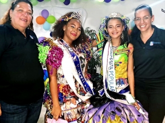 Ishmara y Anwizyanne a bira reinanan di Filomena College Mavo