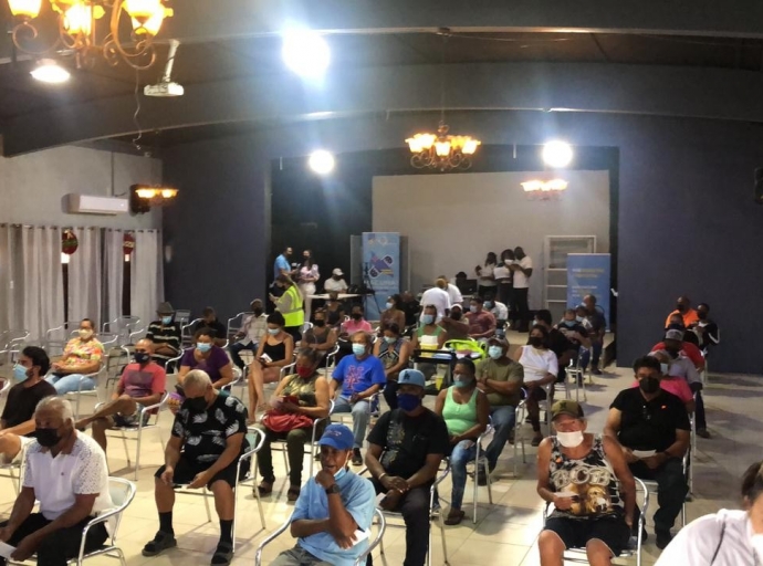 Hopi bon reaccion pa e Vacunathon na San Nicolas