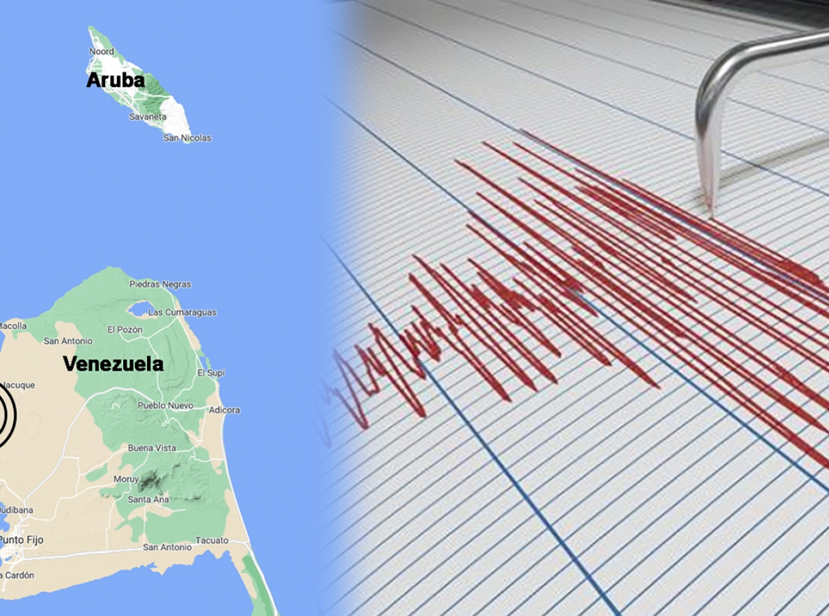 Di tercer temblor leve registra zuidwest di Aruba