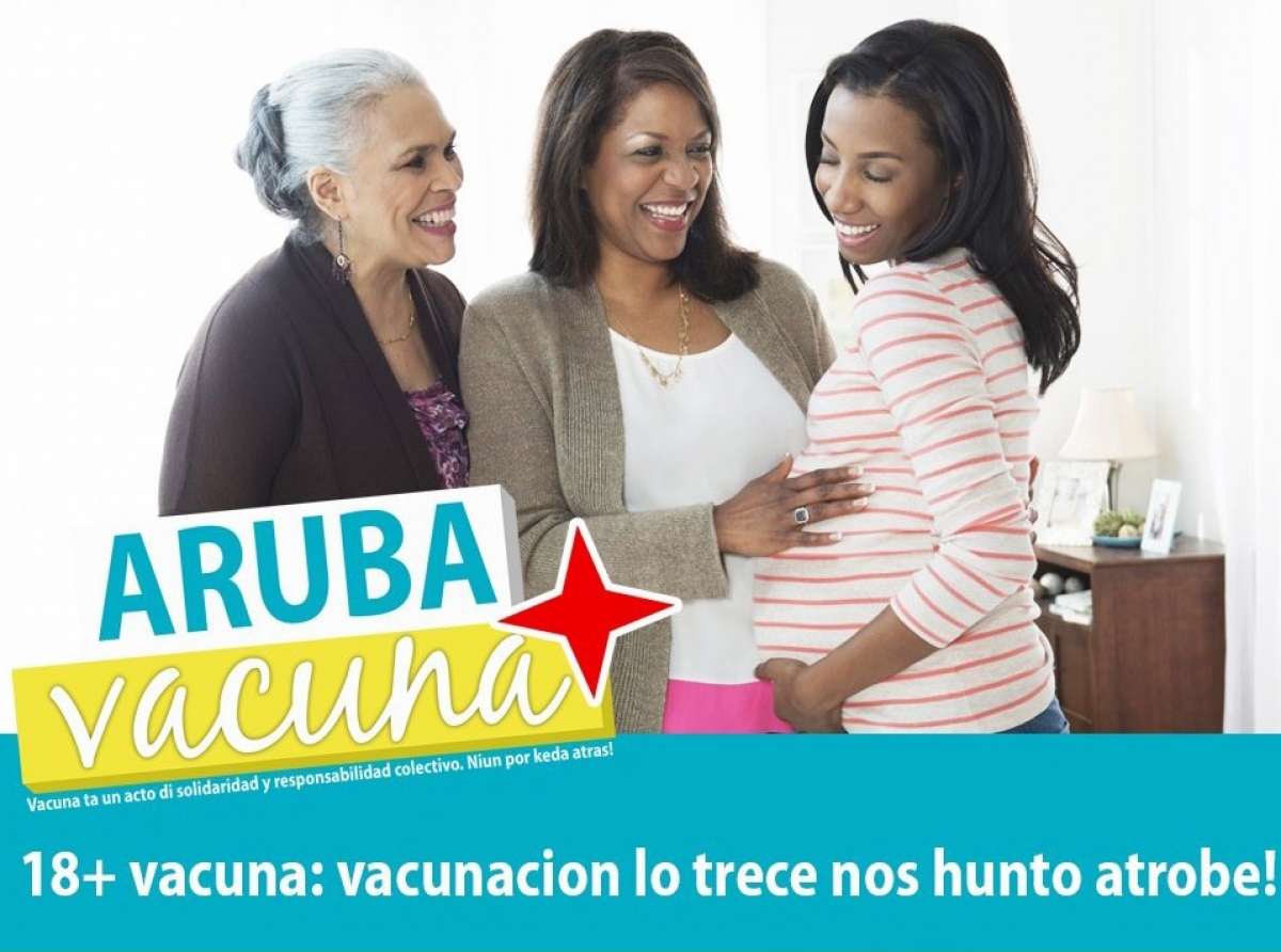 Hende muhe na estado y hende muhe cu ta duna lech’i pecho por vacuna 
