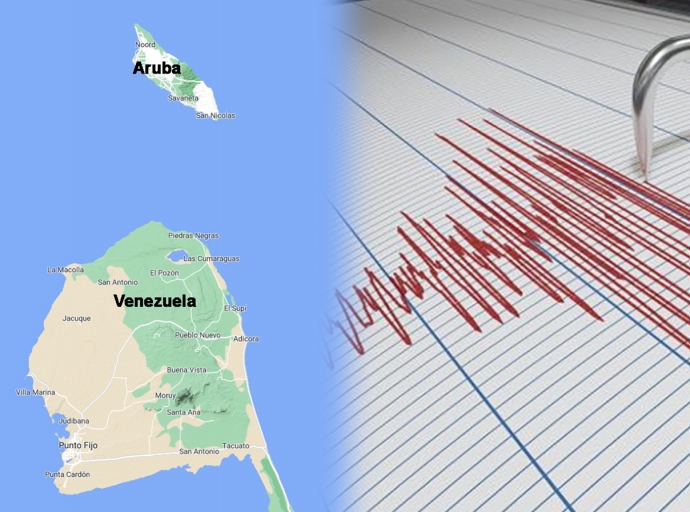 Temblor registra Diaranson atardi zuidwest di Aruba