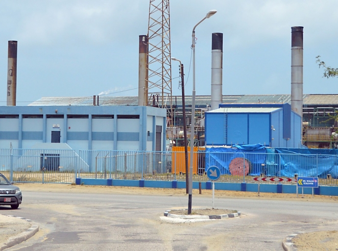 Fayo na planta di WEB Aruba NV a laga varios area di Aruba sin coriente