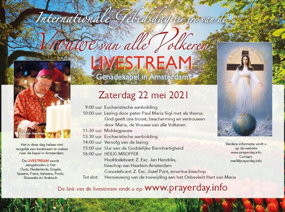 Na Aruba por sigui e Dia Internacional di Oracion ‘Señora di tur Pueblo’ via Livestream
