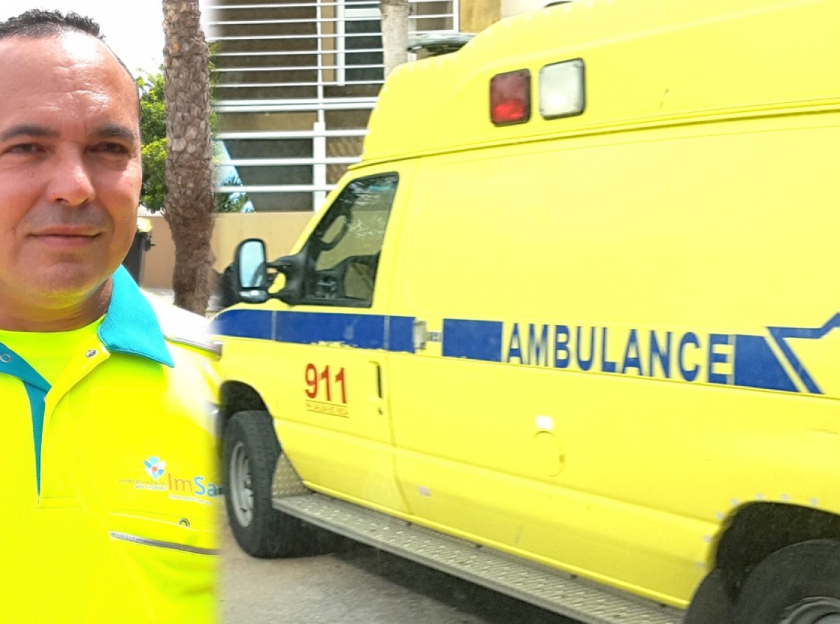 Tanto hendenan local y turista ta dunando hopi elogio awendia na personal di Ambulans di Aruba