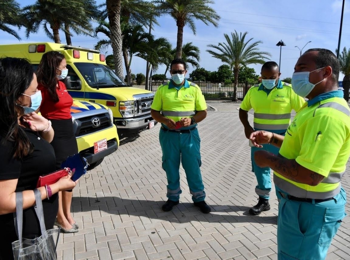 Aruba Bank a reconose trahadornan durante Siman di Ambulans