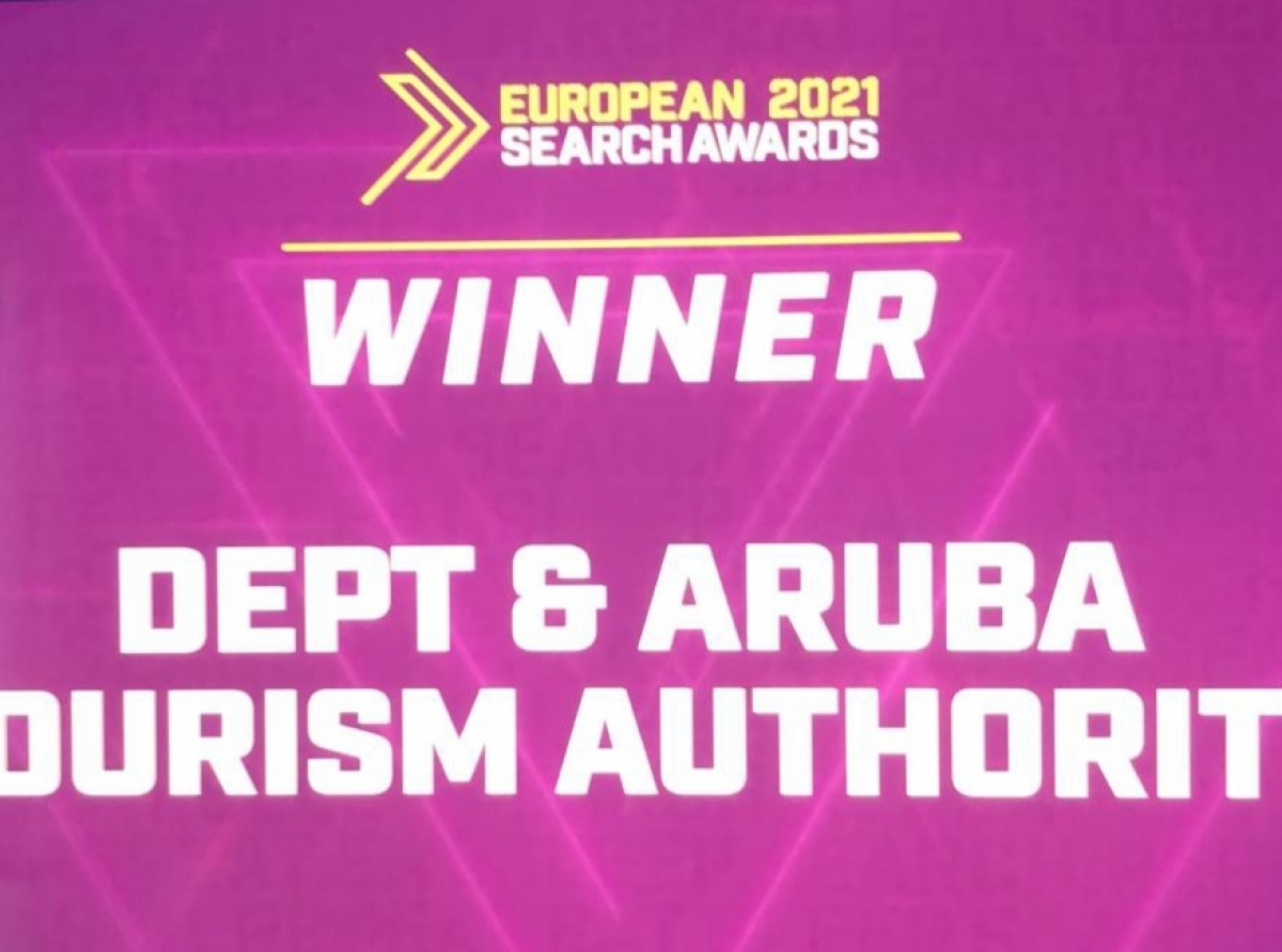 Aruba a gana premio mayor den ‘European Search Awards 2021’