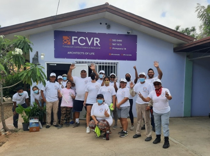Fundacion Contra Violencia Relacional ta gradici tur voluntario cu a participa den nan proyecto cu Aruba Doet