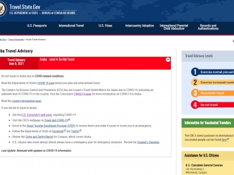 'Travel advisory' pa Aruba ainda ta den cora