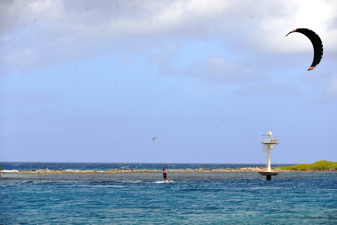 Kitesurfing masha na moda na Aruba