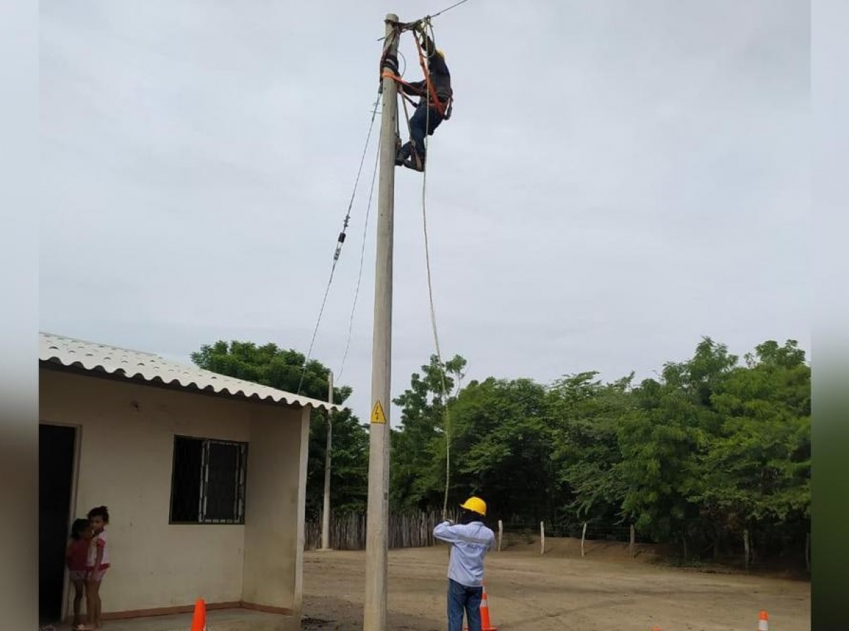 Dia 31 di Juli un bario di Colombia lo bay haya coriente despues di 120 aña di scuridad