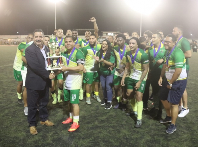 SV Caiquetio a titula campeon den futbol Division Uno