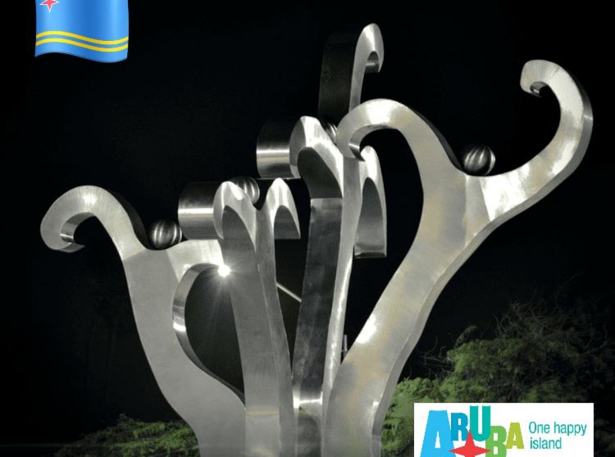 Aruba a resona rond mundo cu e escultura 'Speransa' den e celebracion internacional di “Maiden Voyage”