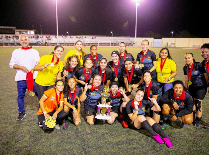 SV Britannia a titula campeon den Division Dama