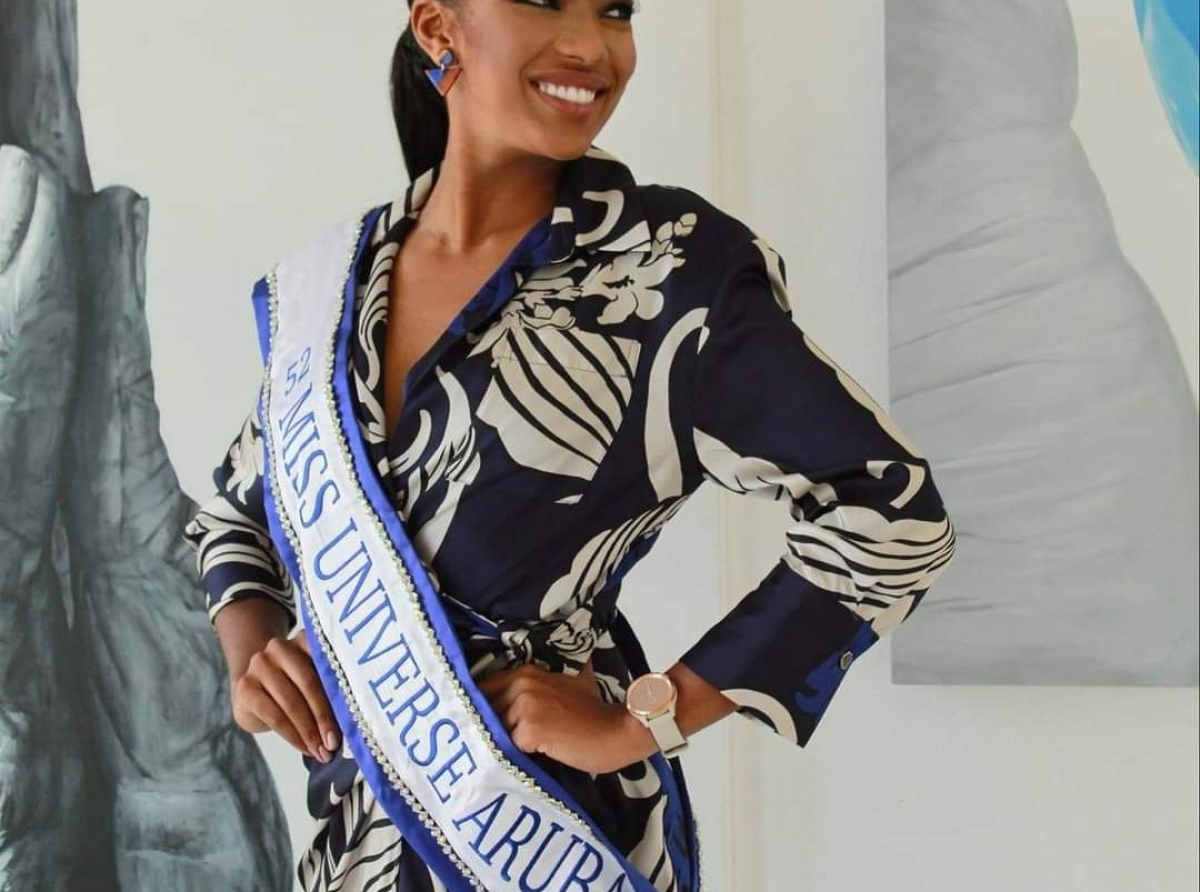 Miss Universe Aruba cu proyecto di concientisacion di salud mental: feria di arte y salud