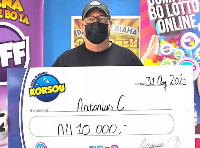 Antonius a gana bon placa cu Wega di Number Korsou