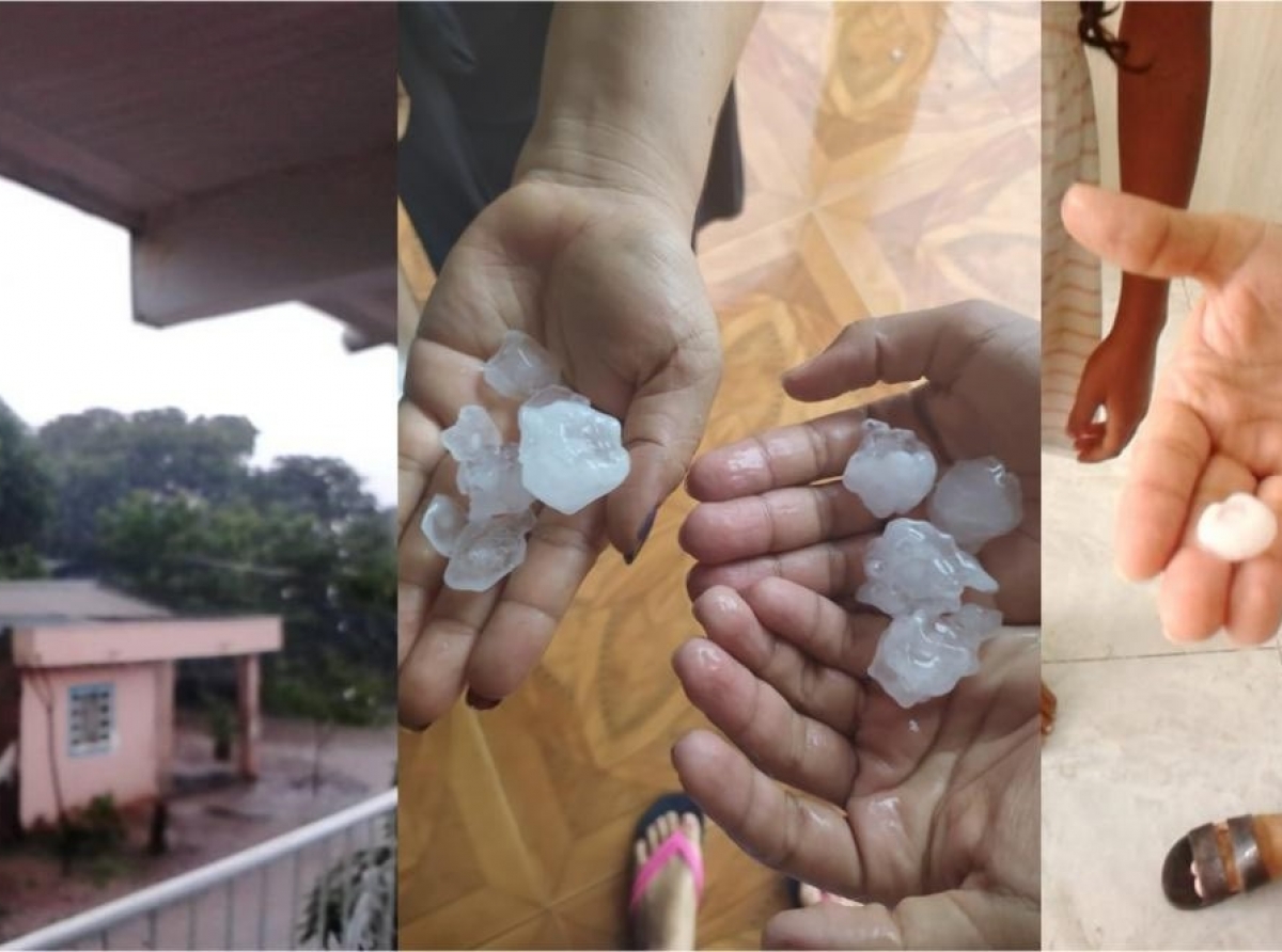 Maltempo a pone hagel cay na La Guajira 