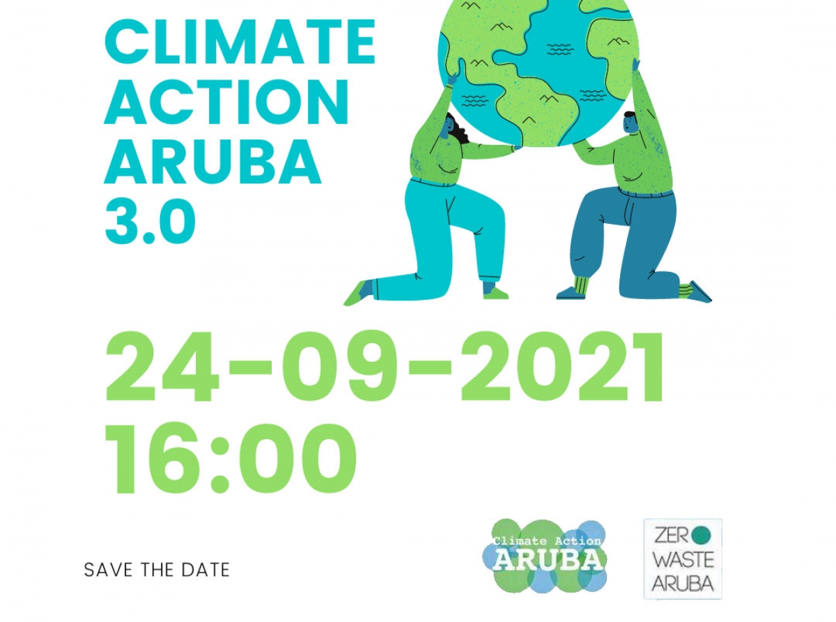 E aña aki ta conmemora e di tres Climate Action Aruba