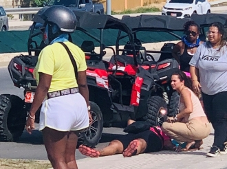 Turista a accidenta cu UTV riba Watty Vos Boulevard