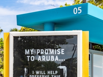 A.T.A. ta reintroduci e campaña di conscientisacion 'My Promise to Aruba' cu imagennan nobo