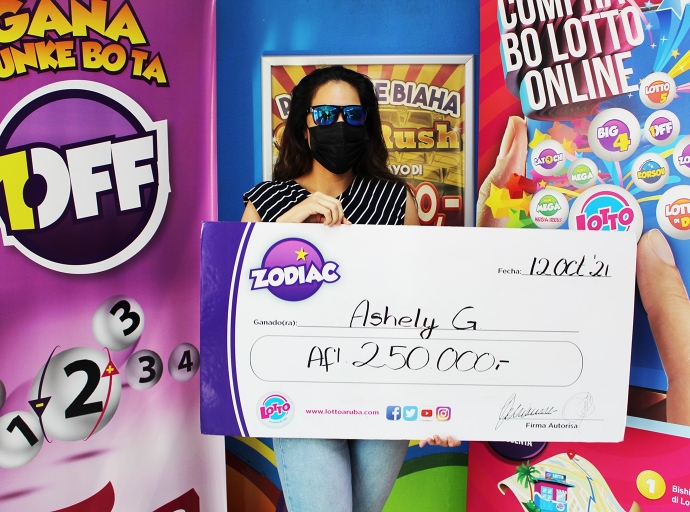 Ashely a gana 250 mil Florin cu wega di Zodiac