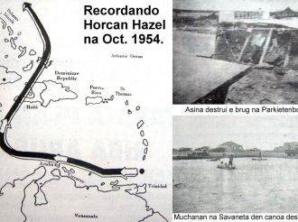 Na 1954 Horcan Hazel a azota Aruba