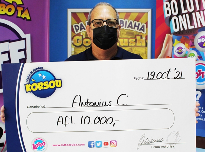 Antonius a gana bon placa hungando Wega di Number Korsou