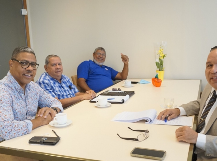 Minister Croes a reuni cu T.O.P.A. y a scucha e inkietudnan di e trahadornan di Lotto pa Deporte