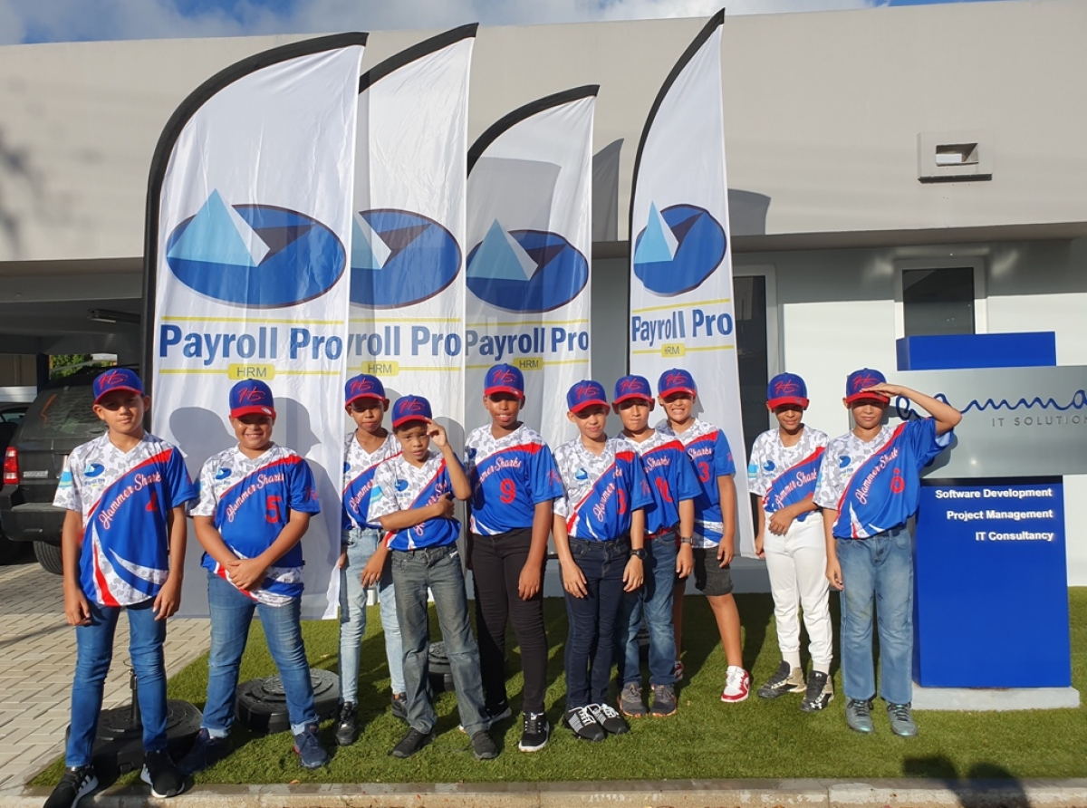 Payroll Pro HRM a patroniza uniform nobo di HammerSharks Baseball Organisation team 11-12 aña