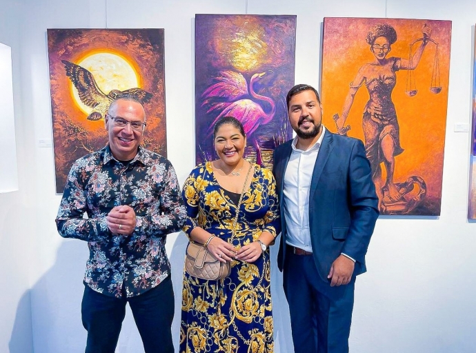 Minister di Cultura tabata invitado na e evento di inauguracion di ArtisA Gallery