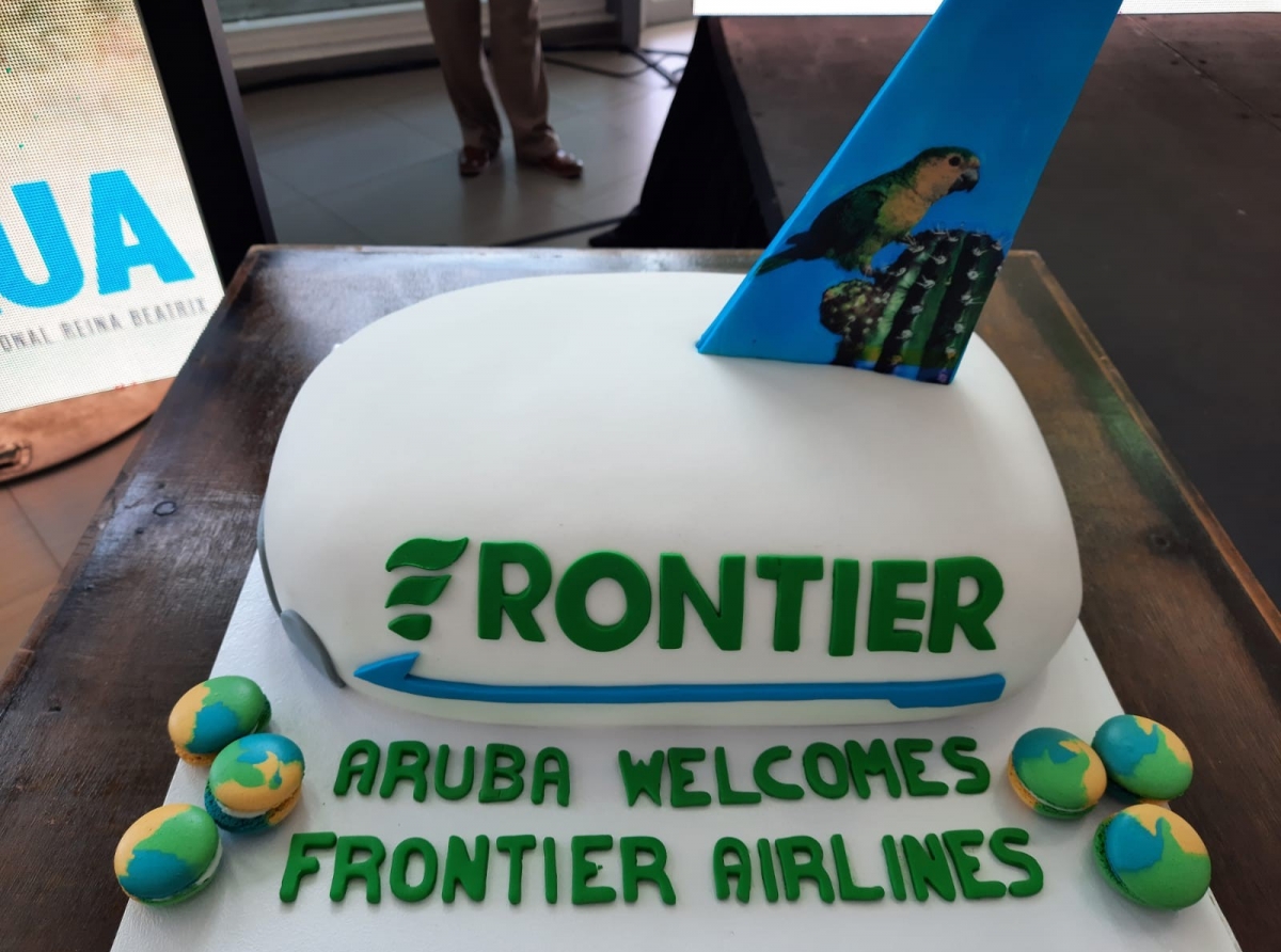 Prome vuelo di Frontier Airlines a yega Aruba Diasabra