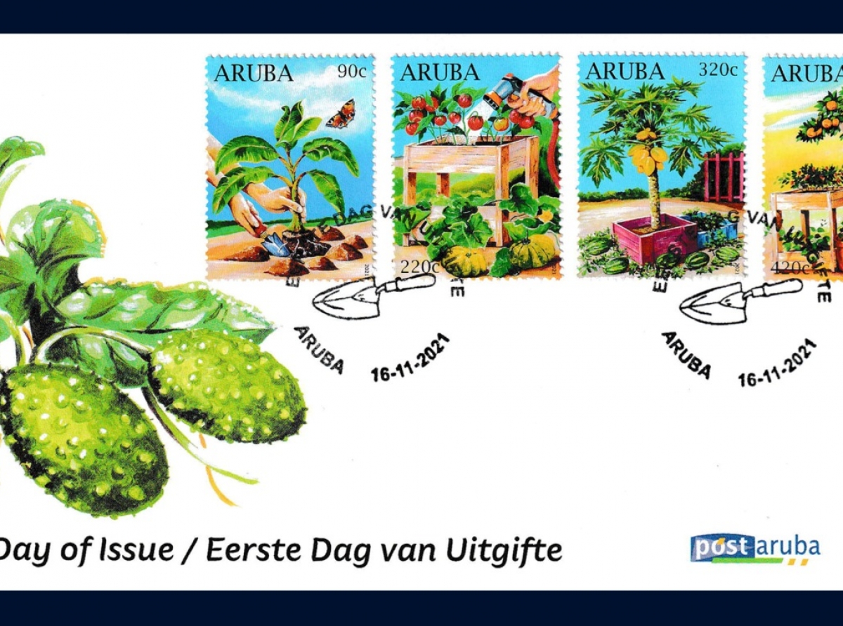 Ser a conoci cu artistanan cu a diseña e First Day Cover Envelopes pa Aruba den 2021