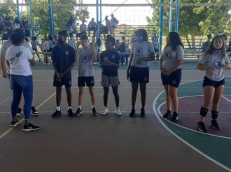 Evento di volleyball na Colegio San Augustin tabata un exito