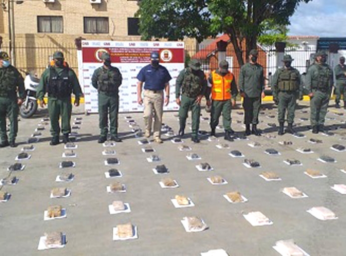 Como 350 kg di Cocaina haya na estado Falcon a yega di Colombia