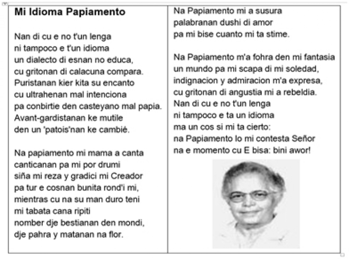 Digna Laclé-Herrera (1925-2021), un palanca di nos idioma Papiamento!