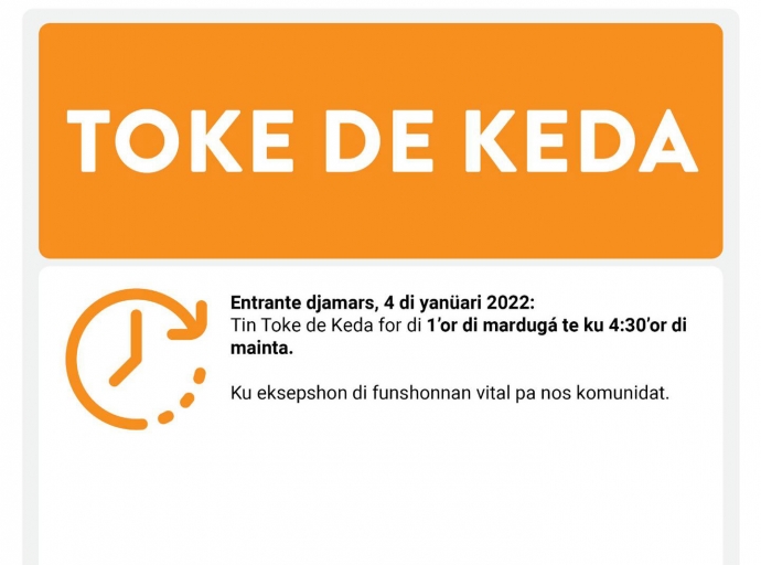 Corsow awe ta reintroduci Toque de Queda