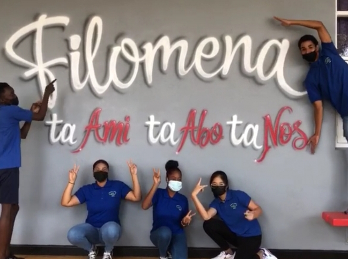 Diasabra awor tin opendag na Filomena College MAVO na San Nicolas