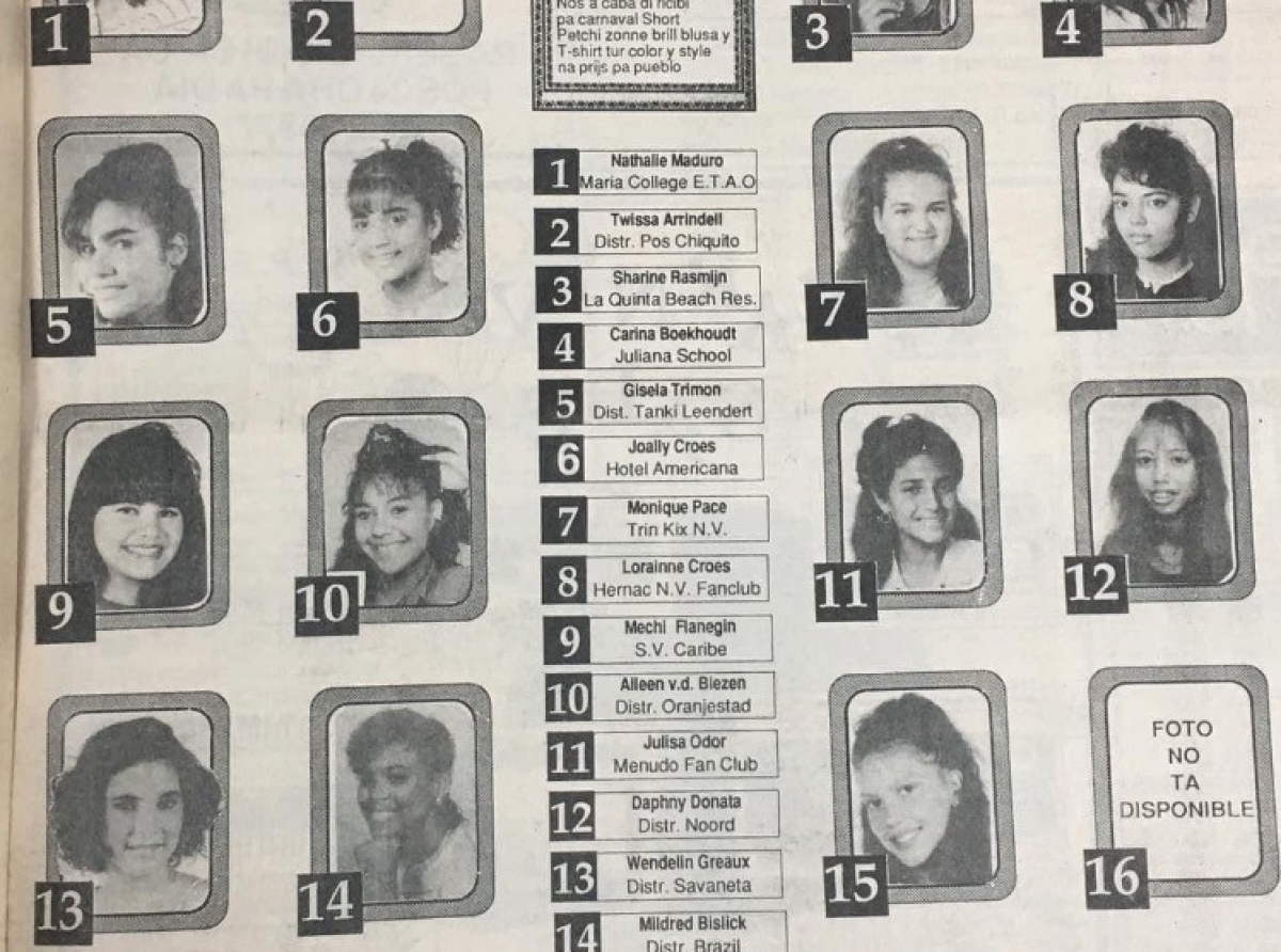 Eleccion di Reina Hubenil 1990