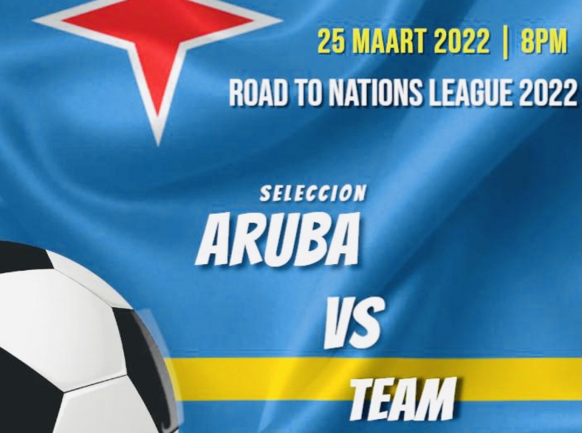 Seleccion di Aruba lo hunga un wega amistoso na Aruba mes