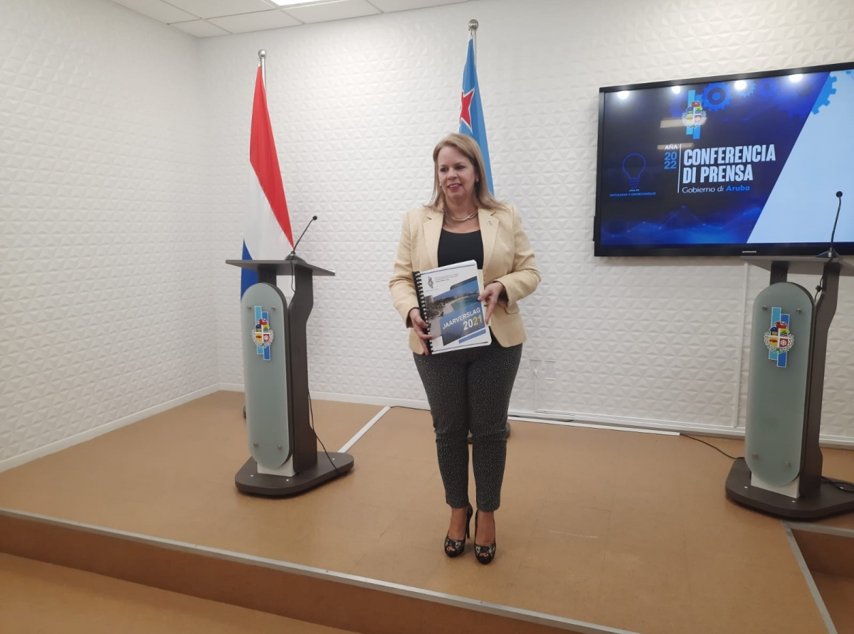 Minister Presidente a presenta pa prensa e Jaarverslag di aña 2021 di su ministerio