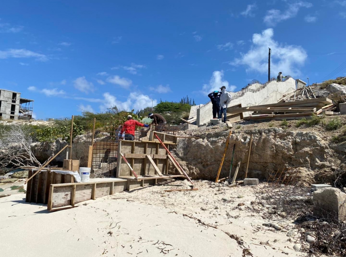 DOW cu actualisacion relaciona cu e proyecto 'Renovacion Trapi na Roger’s Beach'