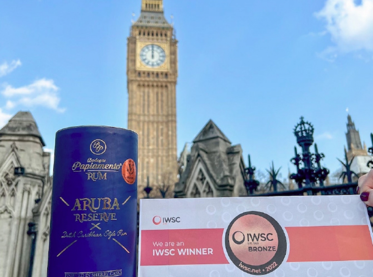 “Aruba Reserve” a gana medaya di bronze na International Wine & Spirits Competition na London