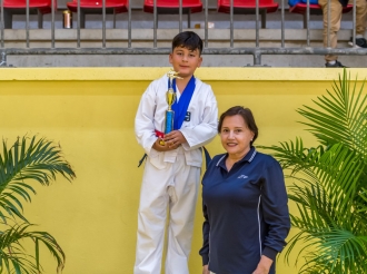 Rashid Erasmus Best Poomsee den e campeonato di Himno y Bandera di taekwondo
