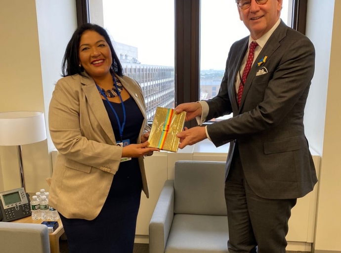 Minister Maduro a reuni cu e Executive Director pa Reino Hulandes na IMF
