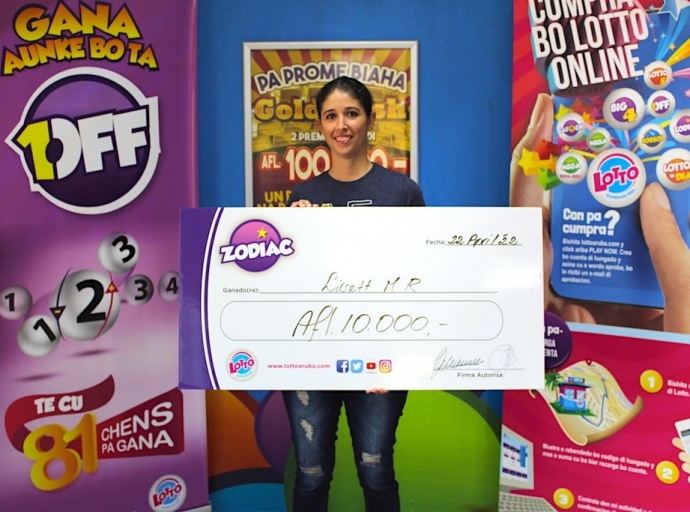 Lisett a gana 10 mil hungando e wega di Zodiac