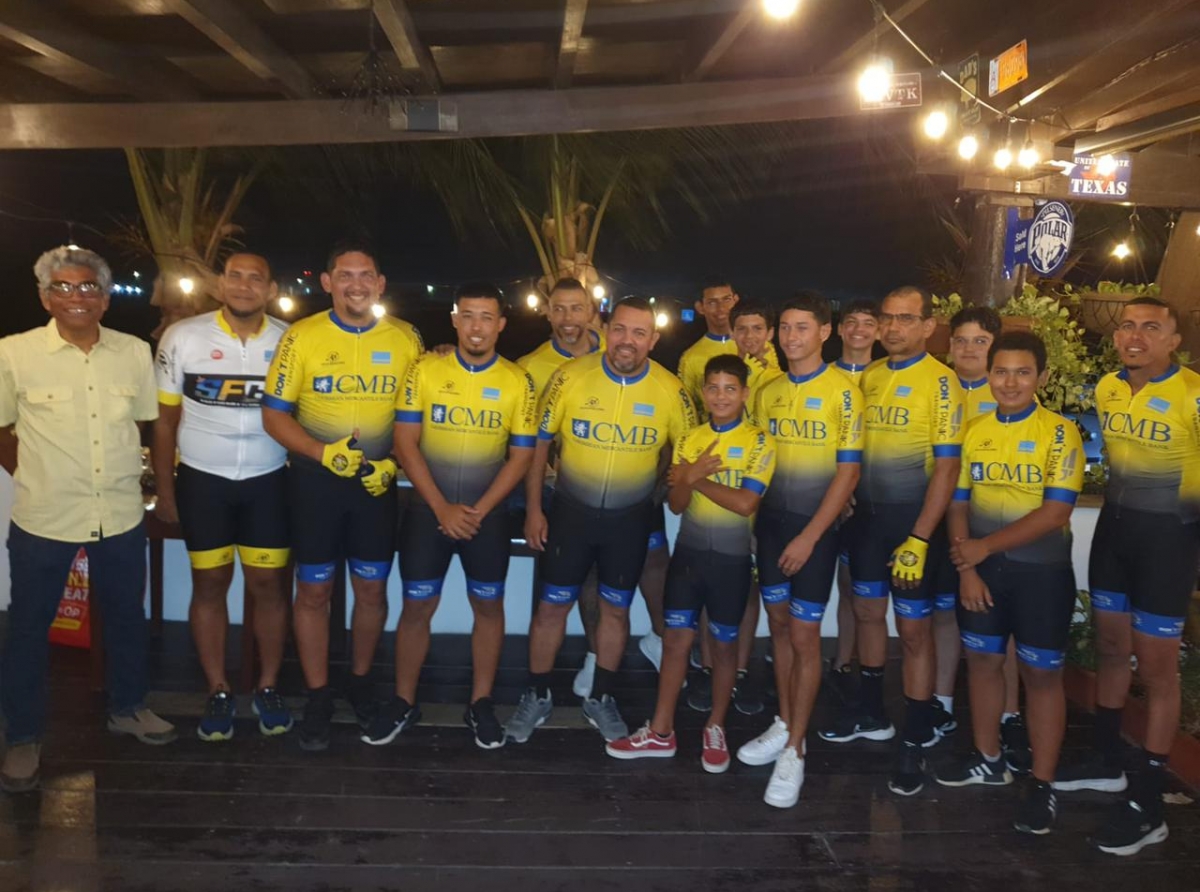 CMB cu patrocinio di San Fuego Cycling Club su uniform nobo