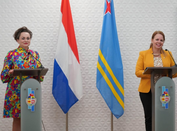 Aruba ta duna bonbini na Secretario di Estado Alexandra van Huffelen