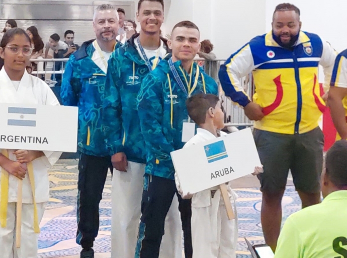 Aruba bon representa na e "XXXV Panamerican Curaçao Karate Championship 2022"