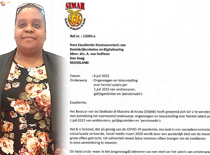 Simar a expresa na Secretario di Estado Van Huffelen nan decepcion cu a aproba ley di FASE