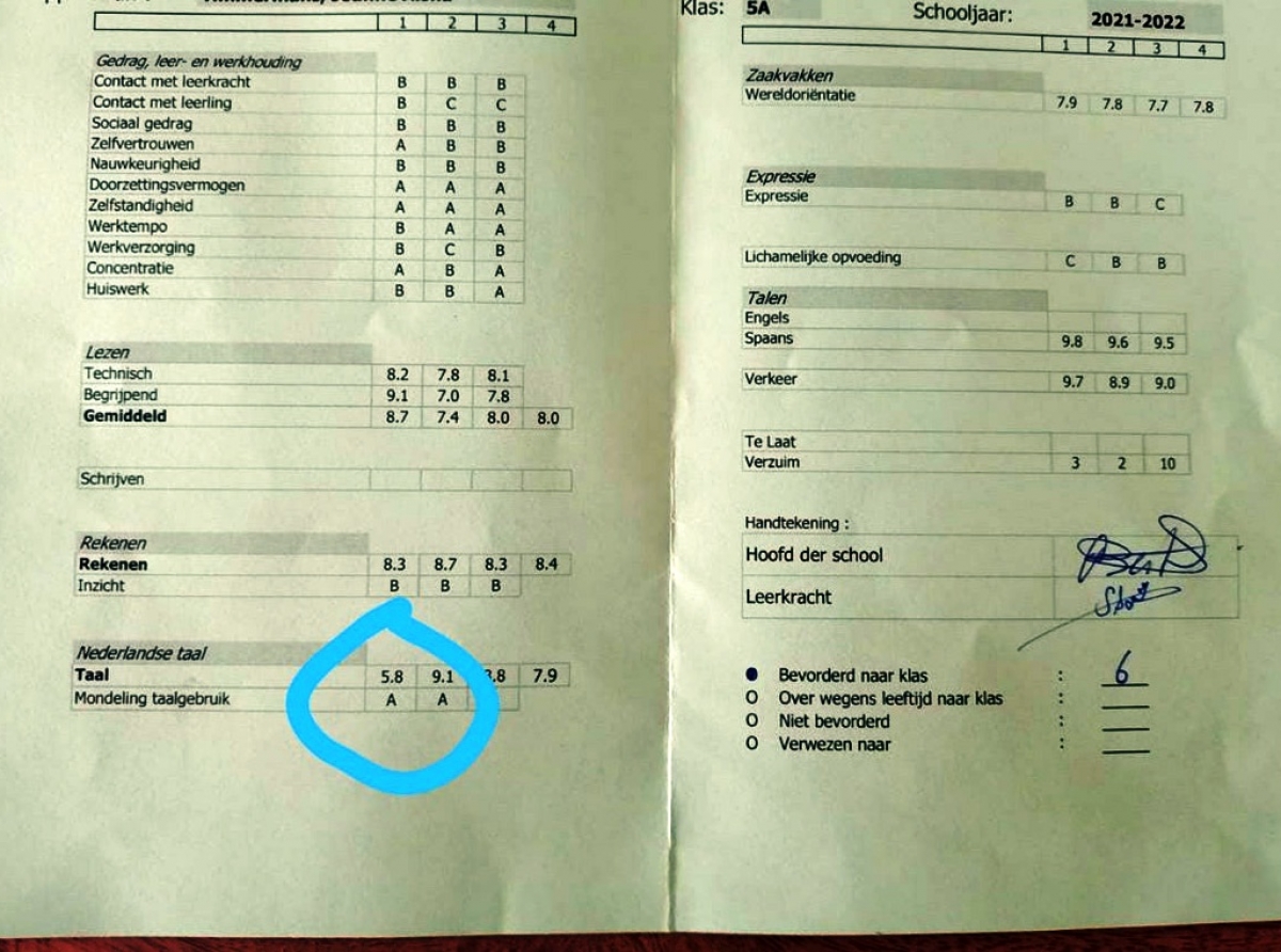 Muchanan di algun scol basico a haya rapport eroneo